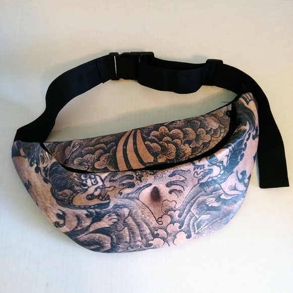 Handbags - Tattooed Belly Button Fanny Pack Bag